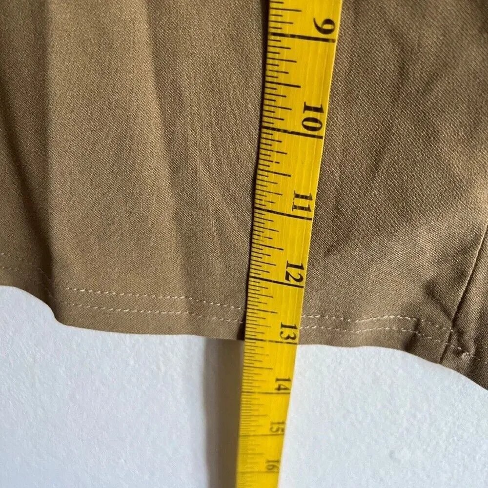 Beige Micro Mini Skirt, Minimalist, Bimbo, Preppy, Retro, Feminine, Y2K,‎ Large